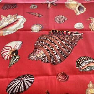 Duralee Upholstery Weight Fabric Great Seashells “shells” Coral 1 Yard x 56”